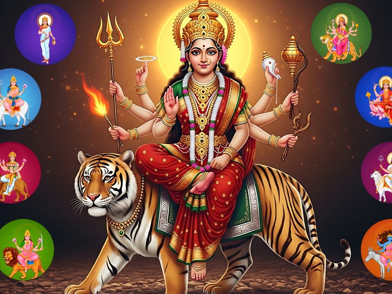 9 Ratri Image नवरात्रि के 9 दिन, 9 शक्तियां: जानिए हर दिन का मतलब और जीवन से जुड़ा संदेश