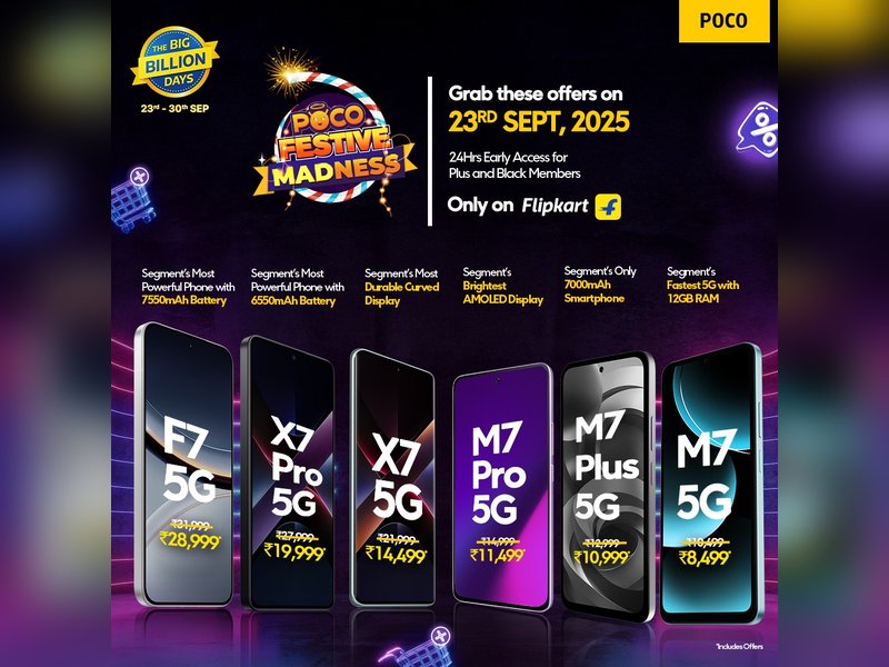 POCO festive MADness takes off: Unbeatable smartphone deals now live on Flipkart Big Billion Days
