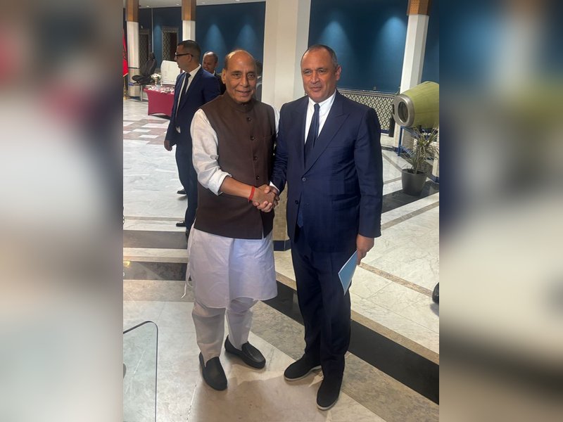 Rajnath Singh discusses defence sector ties with Morocco Minister