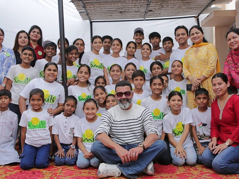 Bobby Deol celebrates his 30-year journey in Bollywood with underprivileged kids