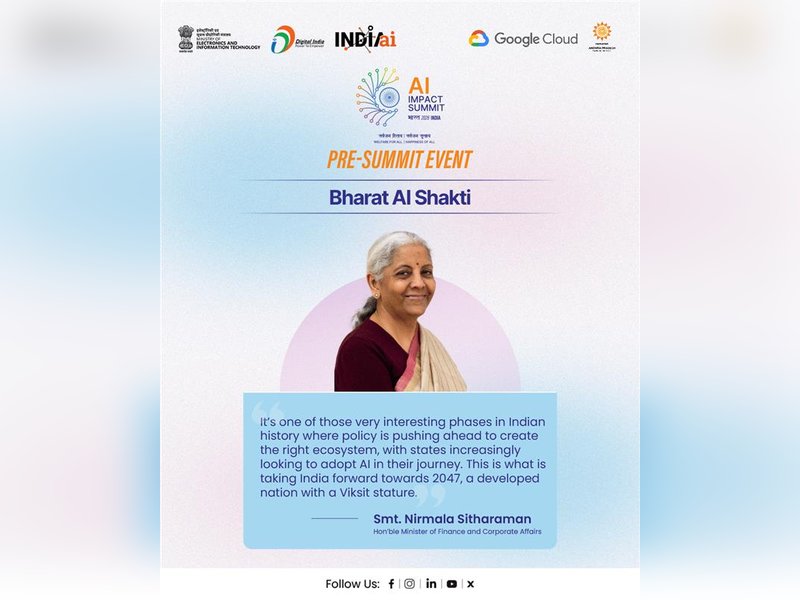 दूरदर्शी नेतृत्व के साथ भारत ग्लोबल एआई लीडर के रूप में मजबूत कर रहा अपनी स्थिति : वित्त मंत्री सीतारमण