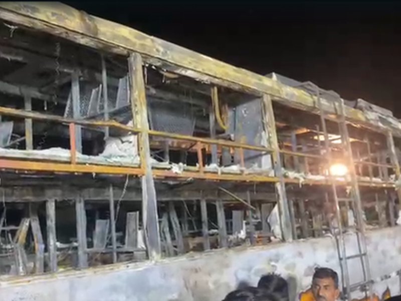 जैसलमेर बस हादसा: बस चालक और मालिक गिरफ्तार, एसआईटी गठित