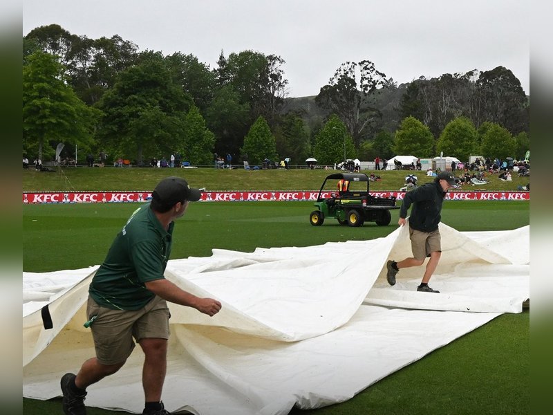 Rain plays spoilsport as NZ v WI fourth T20I washed out