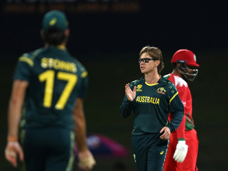 T20 WC: Zampa, Maxwell and Bartlett restrict Oman to 104 at Pallekele