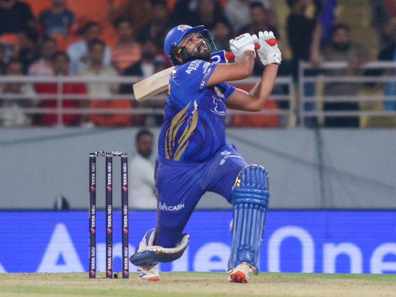 Rohit Sharma becomes second player to cross 7000-run milestone during Eliminator match against Gujarat Titans in the Indian Premier League (IPL) 2025 at the New PCA Stadium in New Chandigarh on Friday. IANS Photo