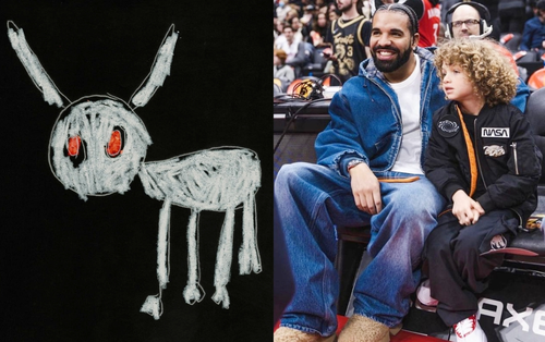 Drake reveals For All the Dogs album cover designed by his son Adonis.(photo:instagram)