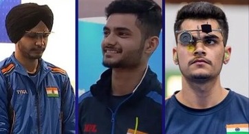 Asian Games: Pistol shooters bag gold in Men's 10m Team event; fifth gold in shooting so far (Ld) Asian Games: Pistol shooters bag gold in Men's 10m Team event; fifth gold in shooting so far (Ld)