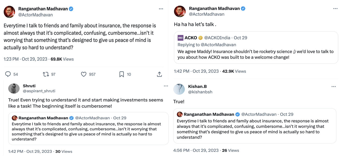 R Madhavan addresses insurance accessibility concerns on Twitter R Madhavan addresses insurance accessibility concerns on Twitter