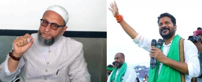 After Revanth Reddyâ€™s â€˜khaki knickerâ€™ jibe, Owaisi calls him â€˜RSS puppetâ€™