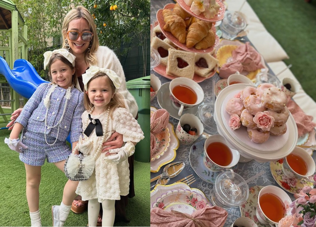 Hilary Duff Hosts Lavish Montessori Tea Party for Daughters and Their