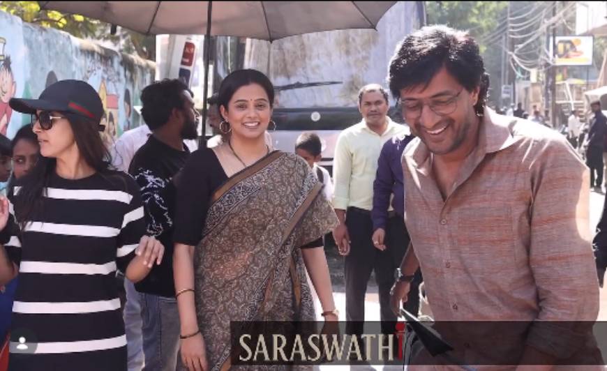Priya Mani & Kishore’s First Look Revealed in Varalaxmi Sarathkumar’s ‘Saraswathi’