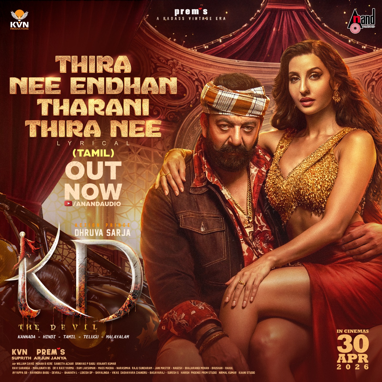 Nora Fatehi’s ‘Thira Nee Endhan Tharani’ Set to Be Major Party Anthem