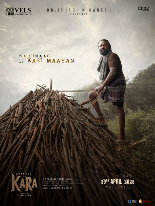 Karunas as Kasi Maayan in Dhanush’s Kara: First Look Revealed