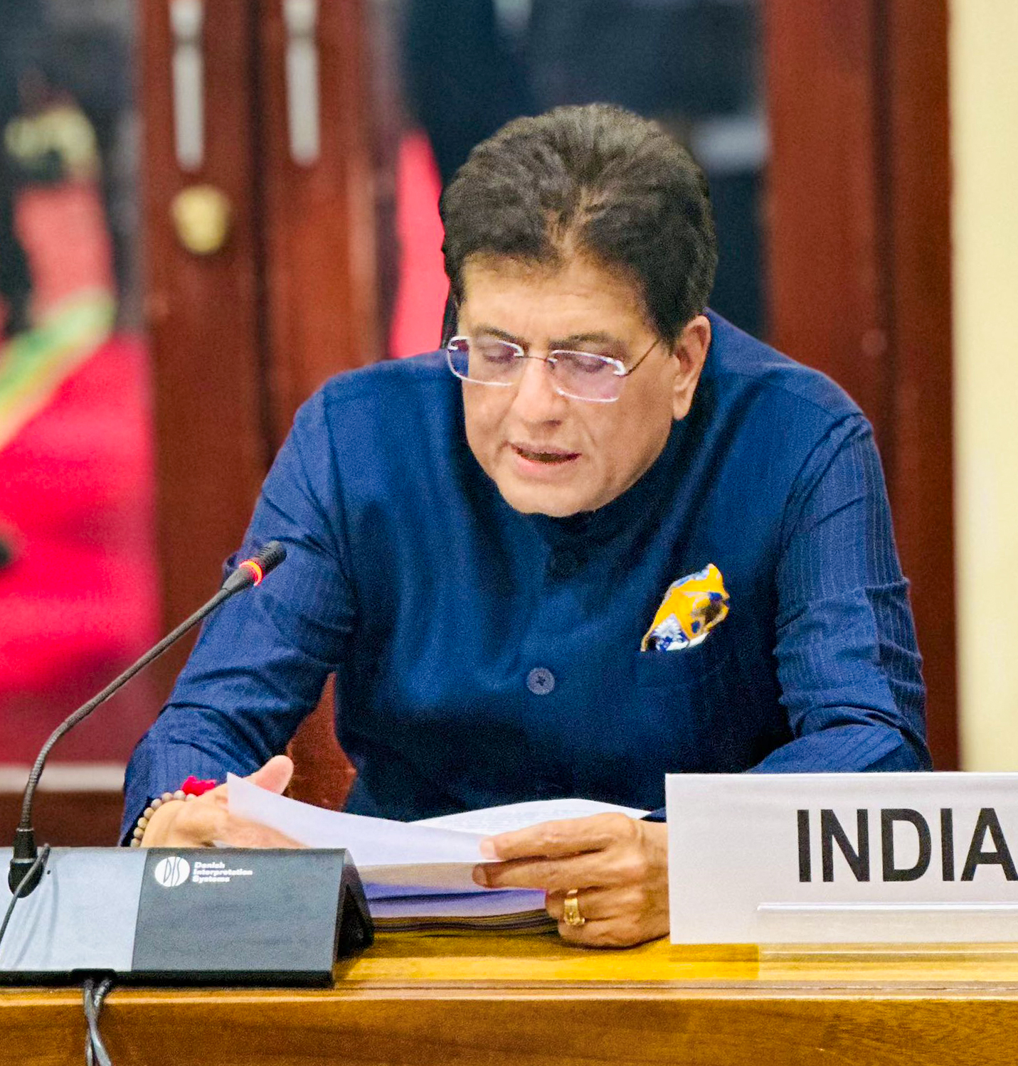 Piyush Goyal addressing WTO conference on consensus-based decisions