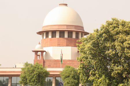 Supreme Court building with focus on Central forces for Bengal elections