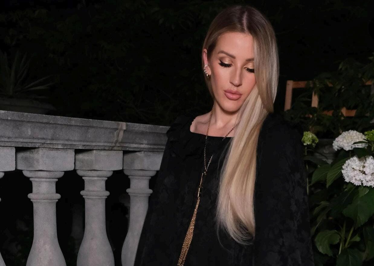 Ellie Goulding new album teaser with microphone and music notes