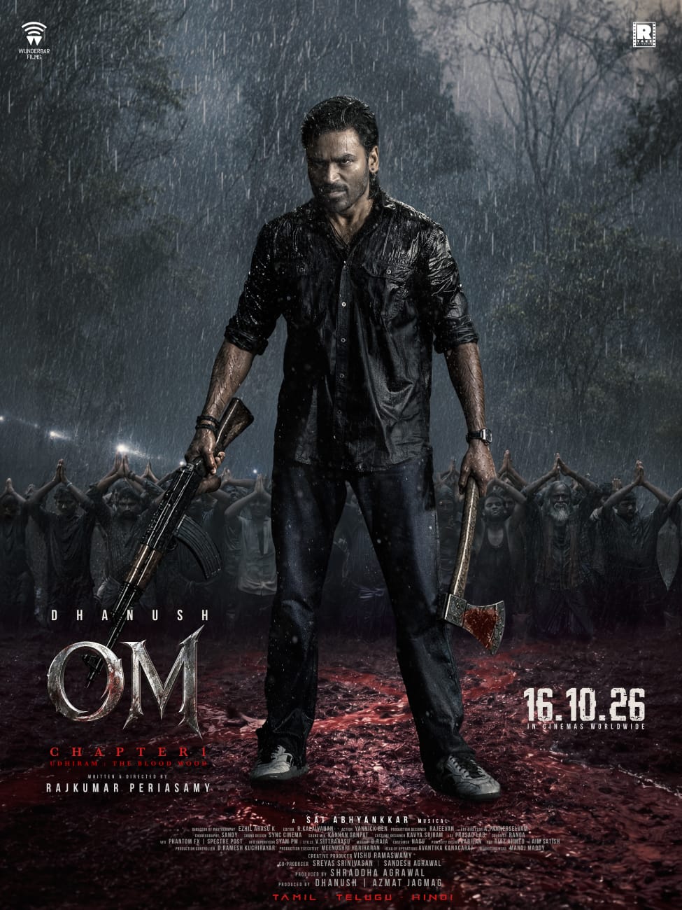Dhanush and Mammootty in Om film teaser red sanders woodcutter rescue scene