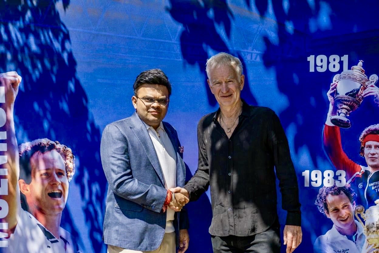'A privilege to meet tennis legend': Jay Shah meets John McEnroe at Wimbledon final