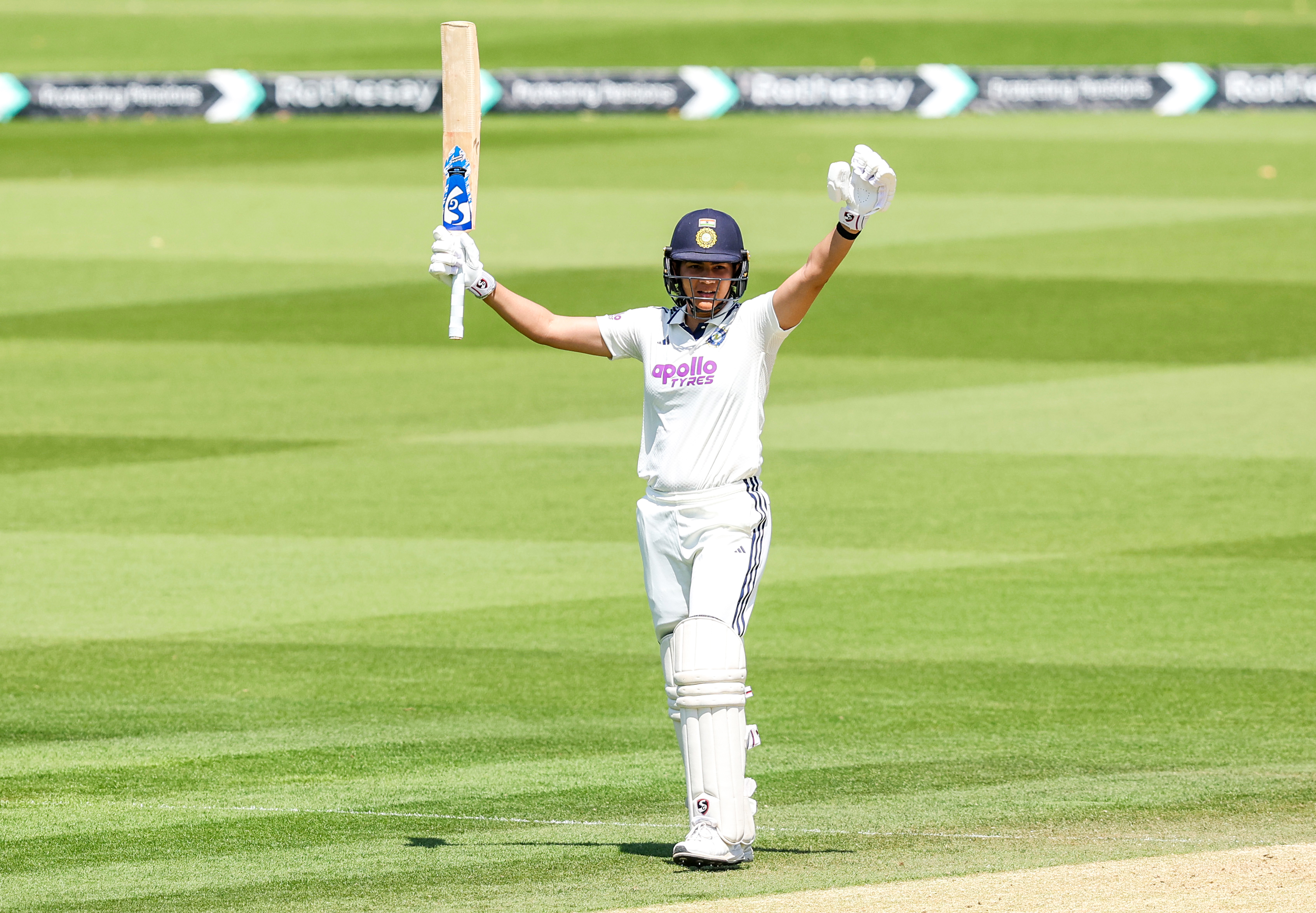 One-off Test: Yastika, bowlers put India on doorstep of historic victory over England (Ld)