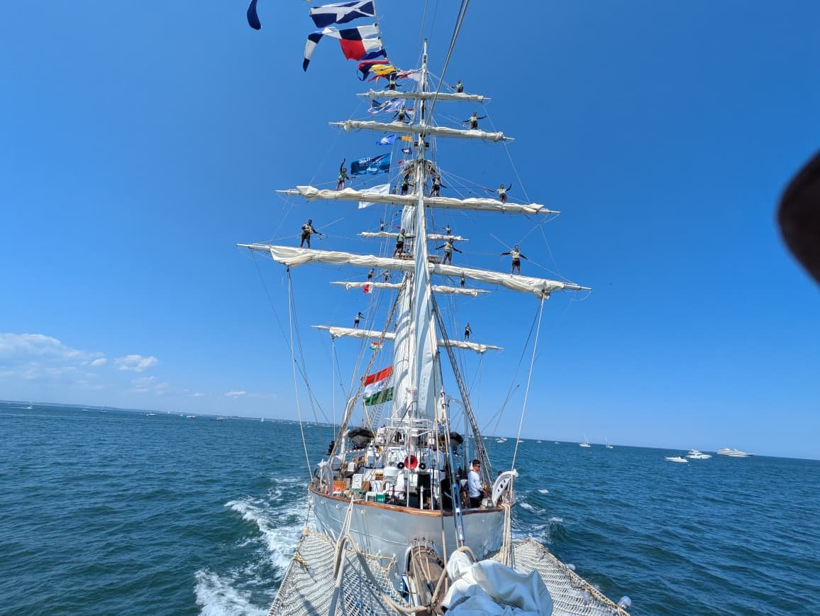 INS Sudarshini showcases India's maritime heritage at Boston's Parade of Sail