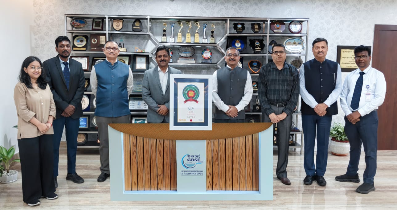 GRSE bags SKOCH Award for CSR initiative