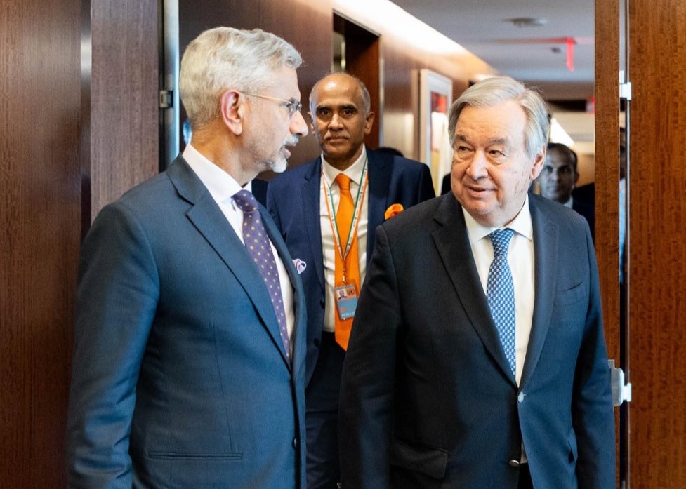 EAM Jaishankar discusses global hotspots, cooperation with UN chief (Ld)