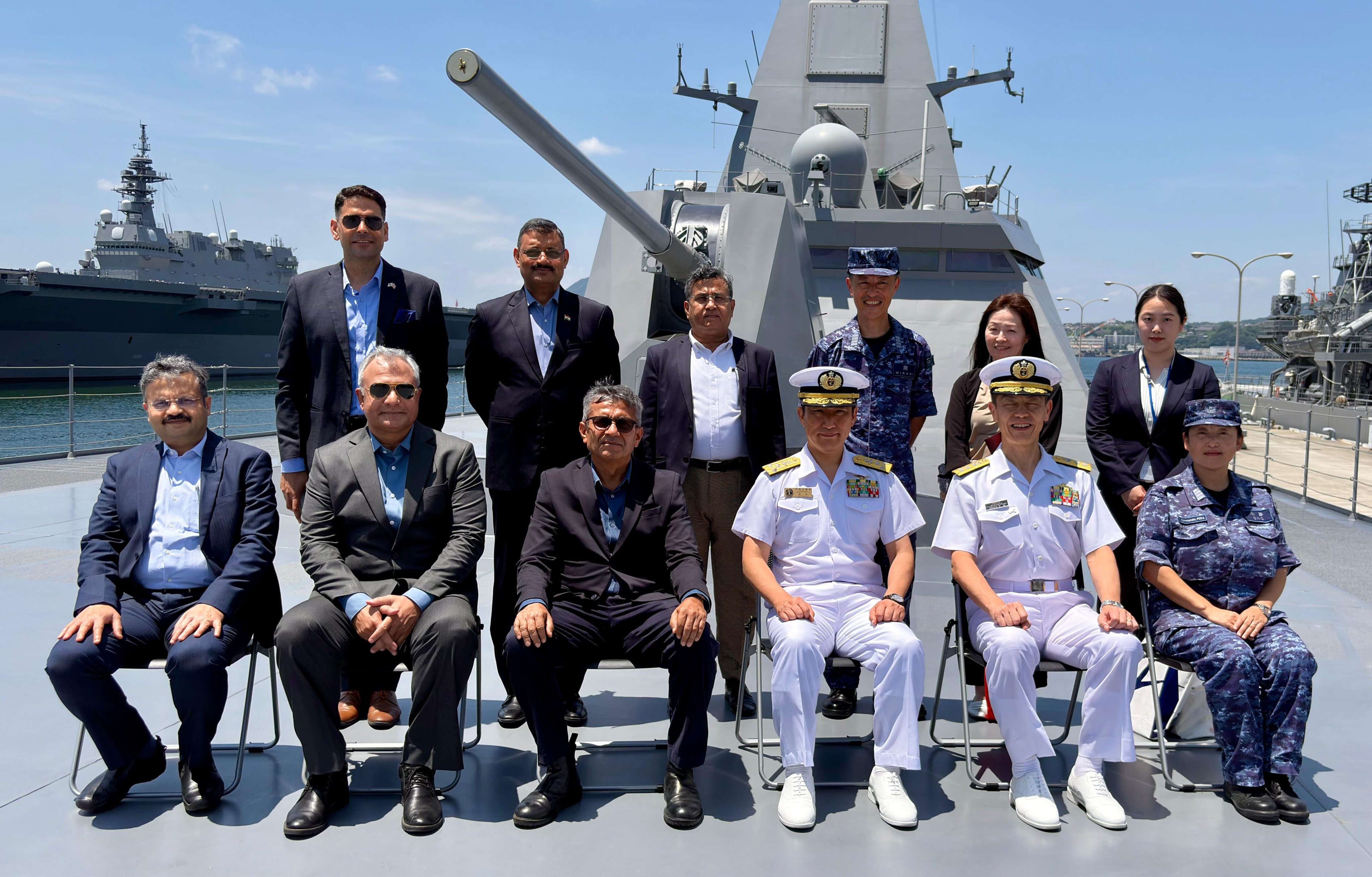 Defence Secretary Rajesh Kumar visits JMSDF Kure Naval Base in Japan, meets Vice Admiral Matsumoto Tamotsu