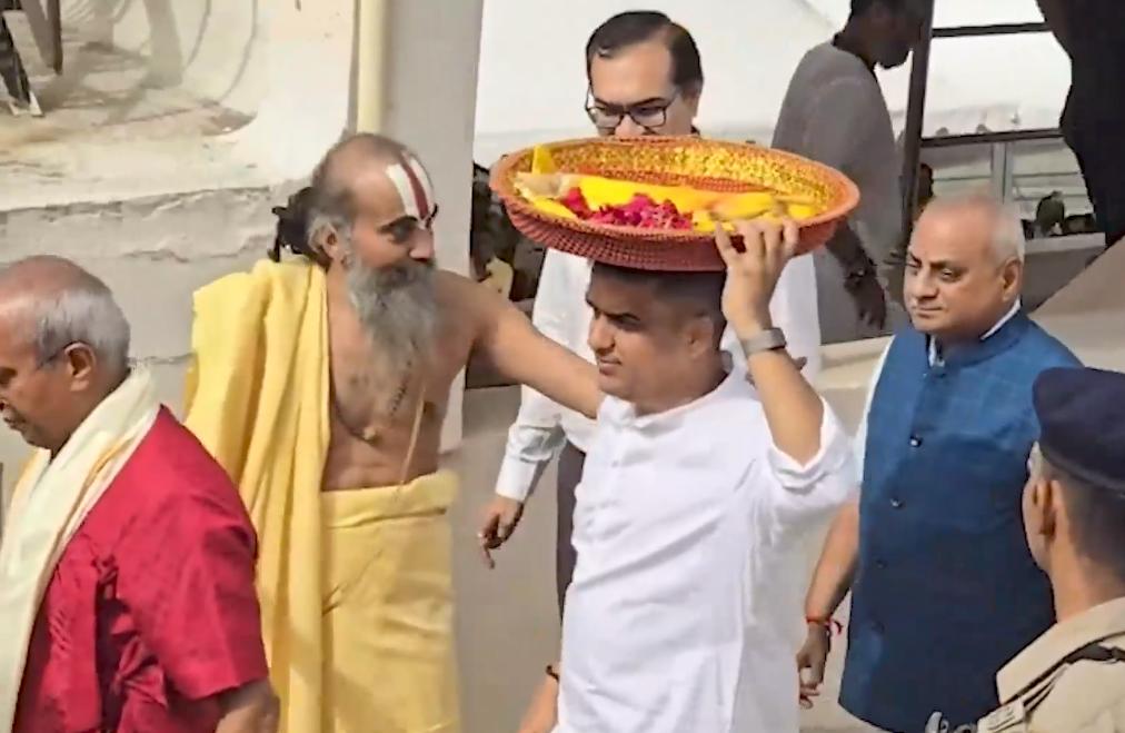 Gujarat Dy CM joins Maha Aarti, Netrotsav rituals ahead of 149th Jagannath Rath Yatra
