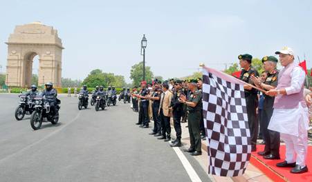 Kargil Vijay Diwas 2026: Rajnath Singh flags off motorbike expedition from Delhi to Dras