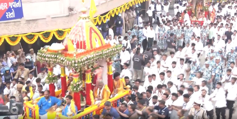 149th Jagannath Rath Yatra underway in Ahmedabad amid tight security, thousands of devotees