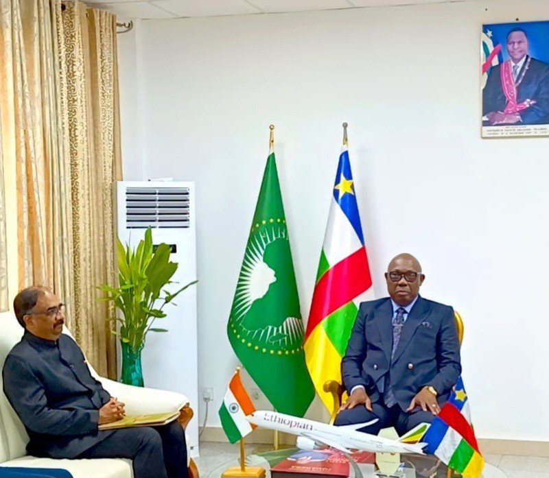 India and Central African Republic discuss enhancing bilateral relations
