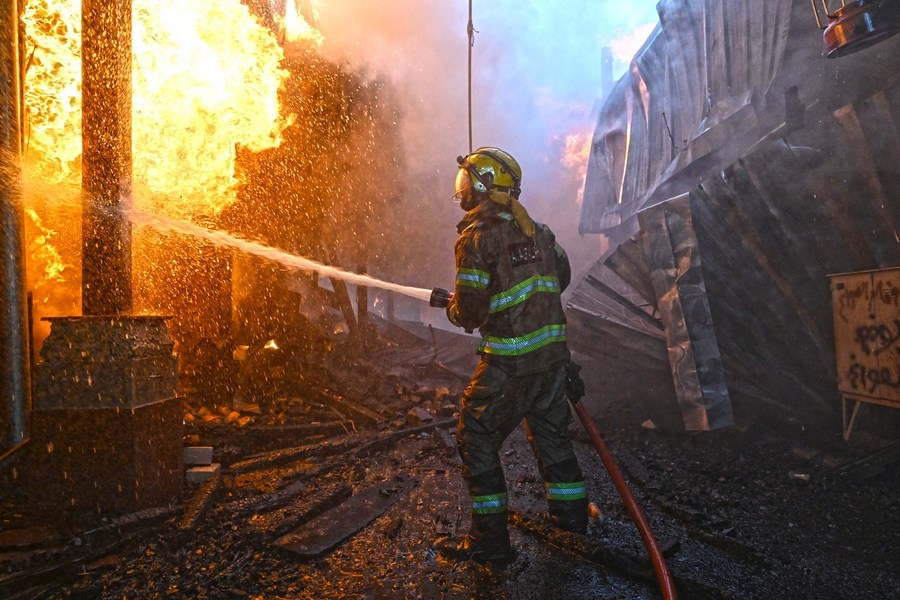 Kuwait says firefighters injured while battling blazes after Iranian attacks