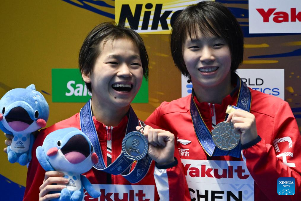 Chinese diver Chen wins third 10m platform world title