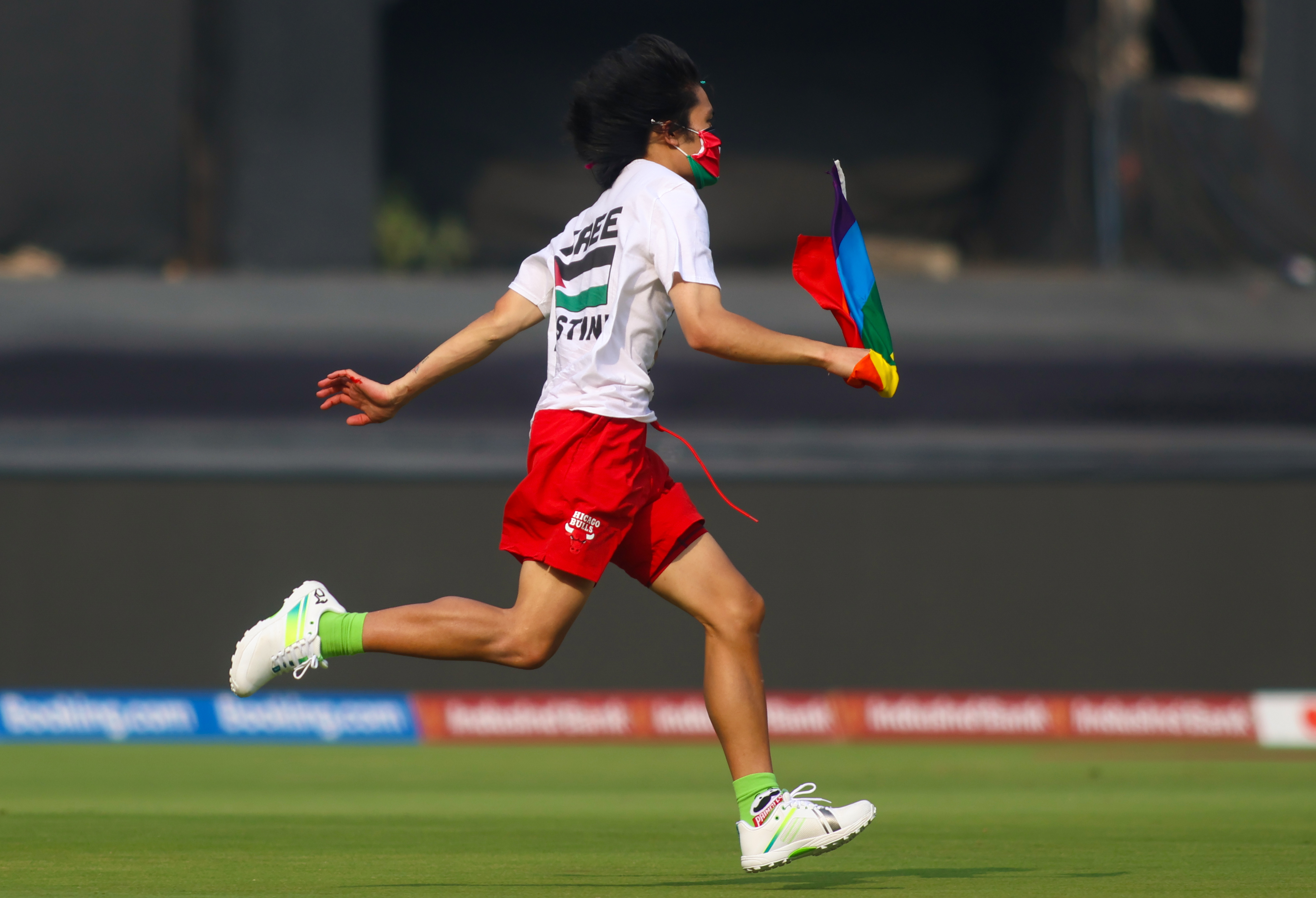  Men's Odi Wc: India-australia Final Interrupted By Pitch Invader-TeluguStop.com
