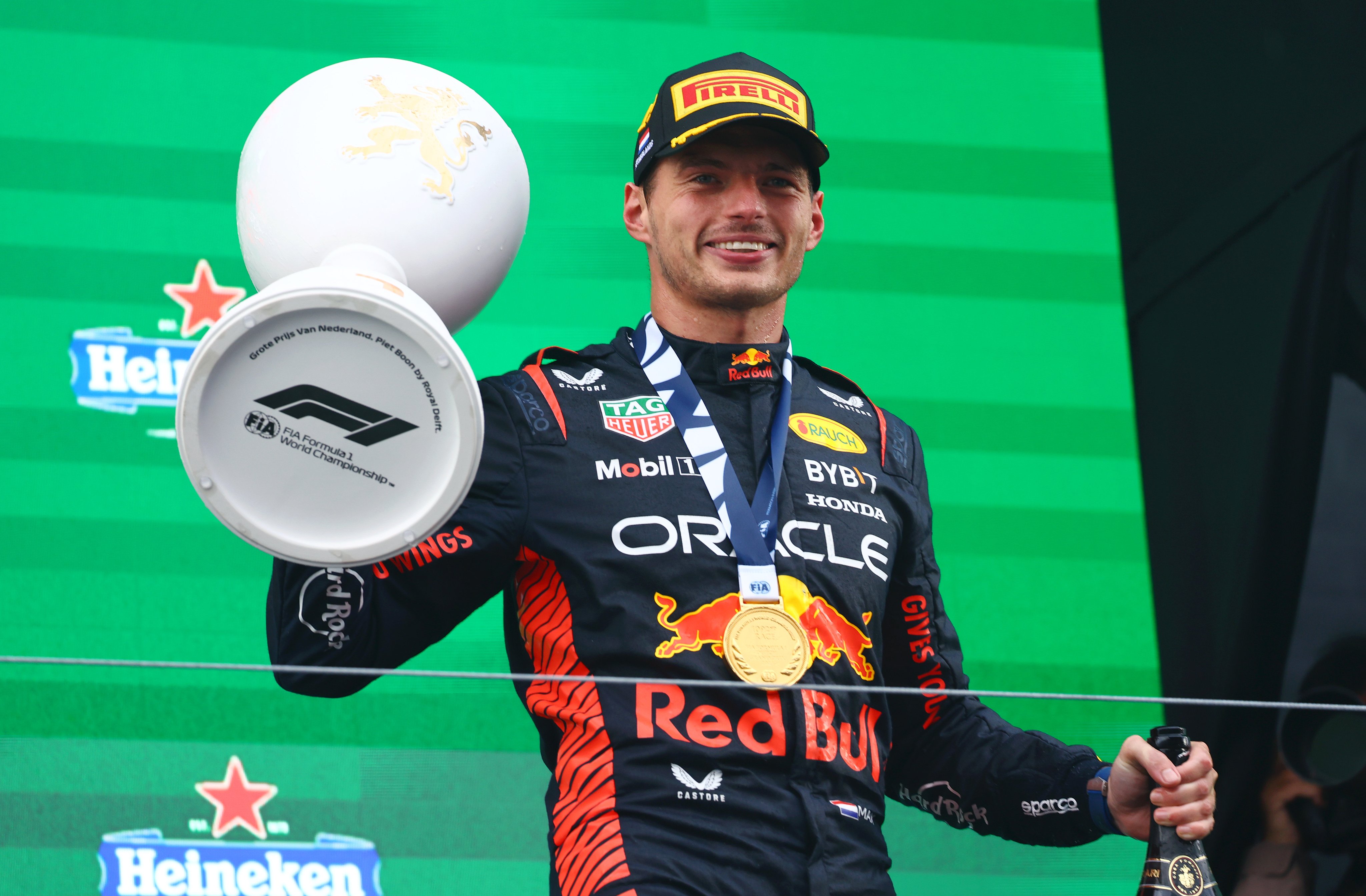  Formula 1: Verstappen Wins Hat-trick Dutch Gp; Equals Vettel's Victory Record-TeluguStop.com