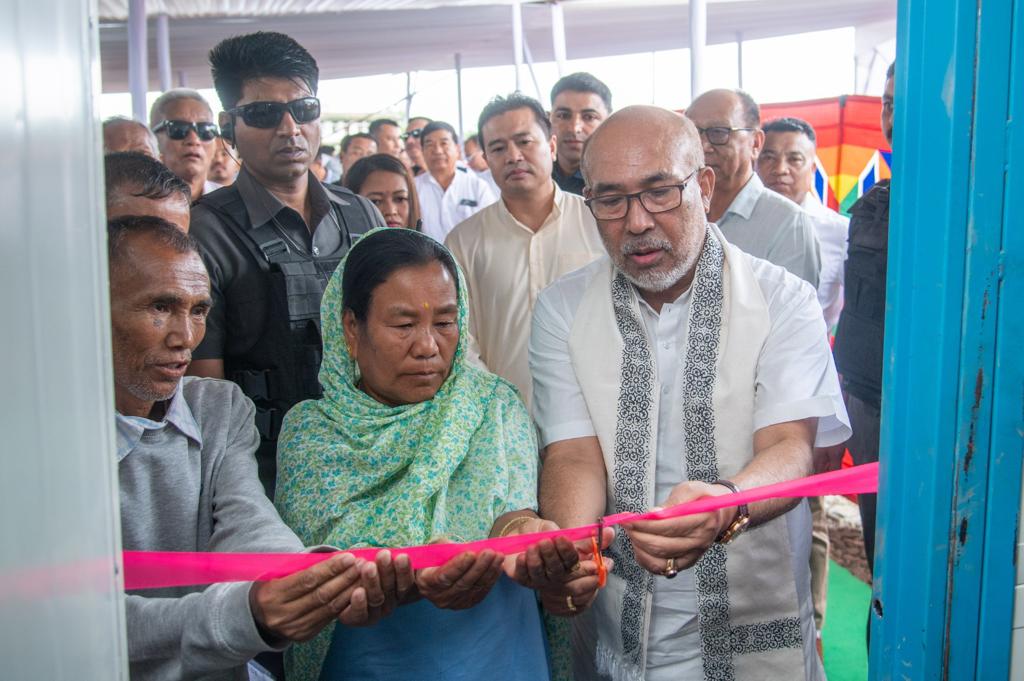 Permanent homes for violence-hit people to be built at original sites: Manipur CM Permanent homes for violence-hit people to be built at original sites: Manipur CM