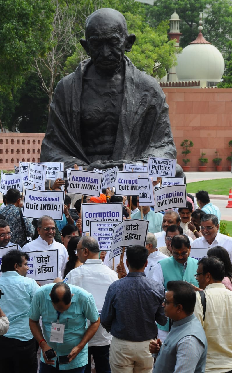 Family rule, corruption, appeasement must Quit India: BJP (Ld)