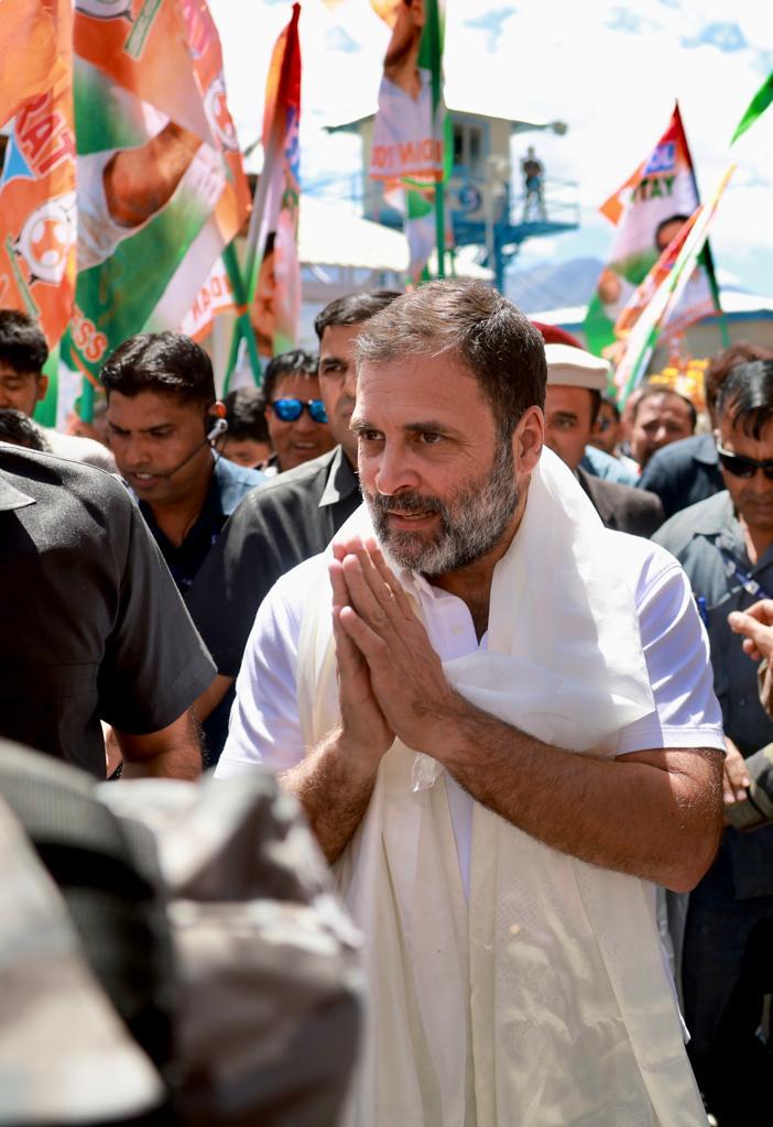 Rahul in Ladakh on 2-day visit