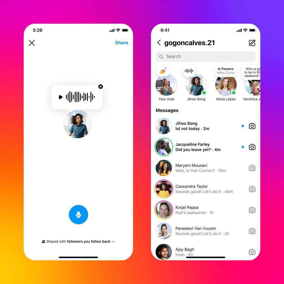 Instagram working on feature to create audio notes Instagram working on feature to create audio notes