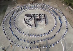 Euphoria over â€˜pran-pratishthaâ€™ high in MP, girl students form human chain to create figure of Lord Ram