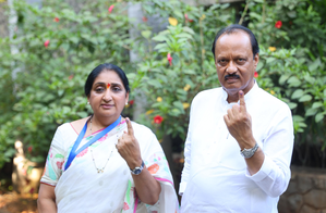 Ajit Pawar, Sunetra Pawar, Praniti Shinde among early voters in Maha