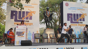 Viksit Bharat Ambassador: DU students and teachers participate in Run event, laud the initiative Viksit Bharat Ambassador: DU students and teachers participate in Run event, laud the initiative