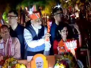 PM Modi holds roadshow in Bhubaneswar
