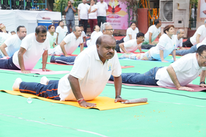 PM Modiâ€™s IYD celebration in Kashmir will inspire a peaceful life: Kumaraswamy