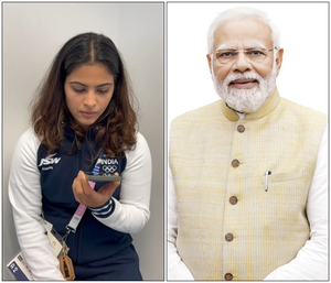 PM Modi calls up Manu Bhaker, congratulates her on maiden Olympic medal win (2nd Lead) 