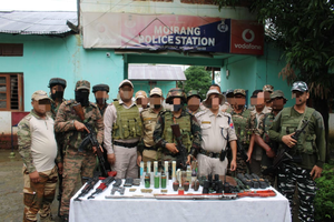 Army, Manipur Police recover sophisticated arms, ammunition in Bishnupur Army, Manipur Police recover sophisticated arms, ammunition in Bishnupur