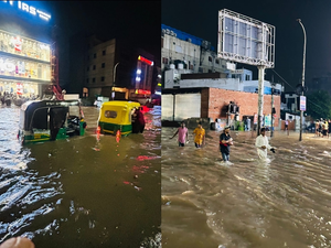 Heavy rainfall continues to batter Jaipur; flood-like situation leaves commuters stranded