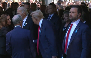 Grim recall of 9/11 tragedy draws Harris, Trump together briefly Grim recall of 9/11 tragedy draws Harris, Trump together briefly