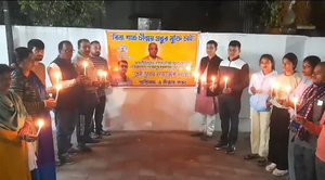Hindutva activists in Tripura protest against arrest of Hindu priest in B’desh Hindutva activists in Tripura protest against arrest of Hindu priest in B’desh
