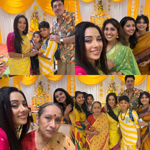 Rupali Ganguly wears her favorite colour outfit on Basant Panchami